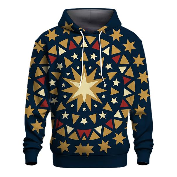 Starburst Ornament Mandala lightweight hoodies