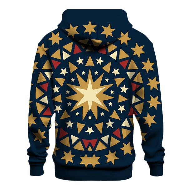 Starburst Ornament Mandala lightweight hoodies