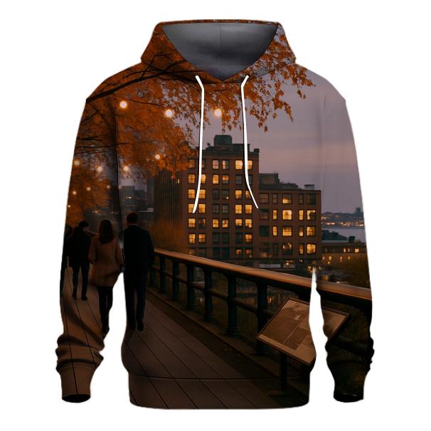 Autumn Twilight Along The High Line custom hoodies