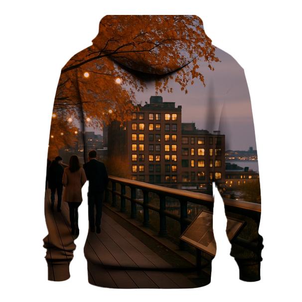 Autumn Twilight Along The High Line custom hoodies