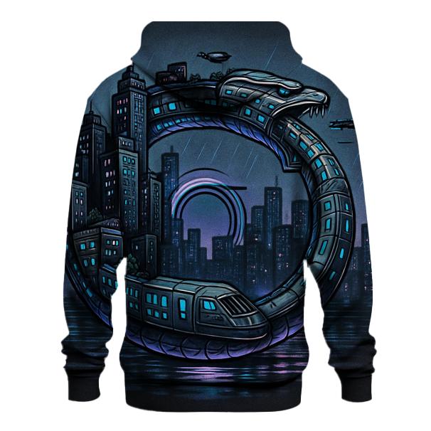 City Circuit Ouroboros zip-up hoodies