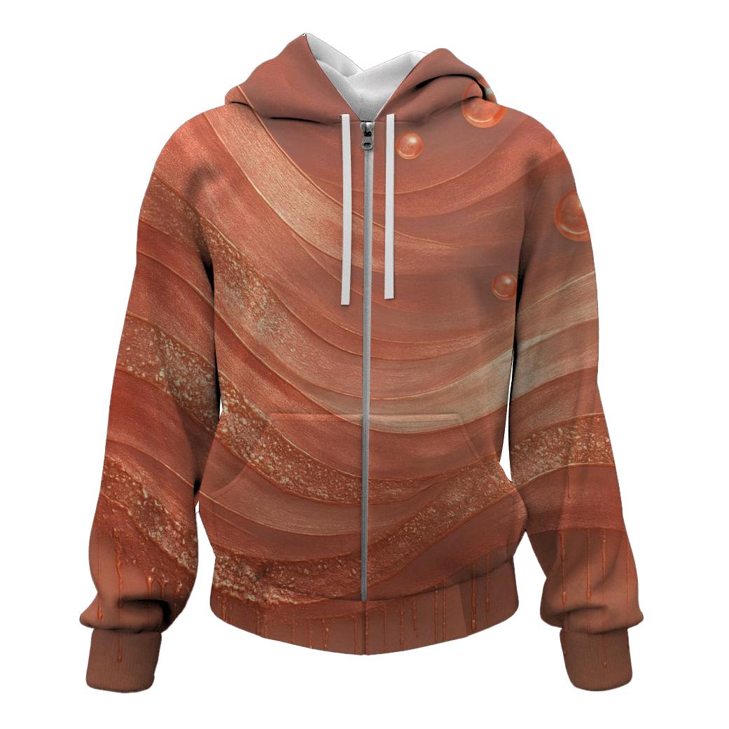 Rose Gold Riptide graphic hoodies