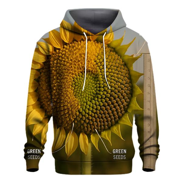 Pollinator Alley Sunflower Cross Section heavyweight hoodies