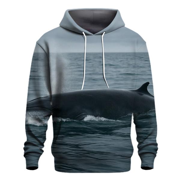 Pelagic Chase — Minke Whale hoodie styles