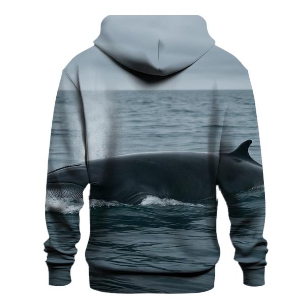 Pelagic Chase — Minke Whale hoodie styles