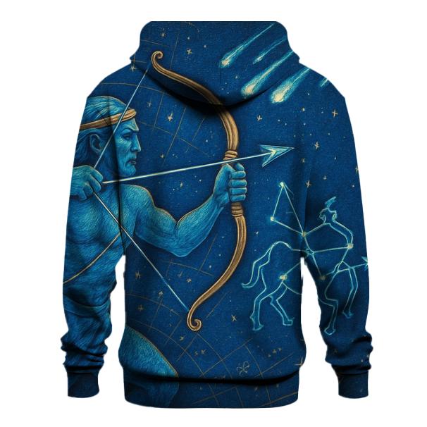 Sagittarius Archer Star Map designer hoodies