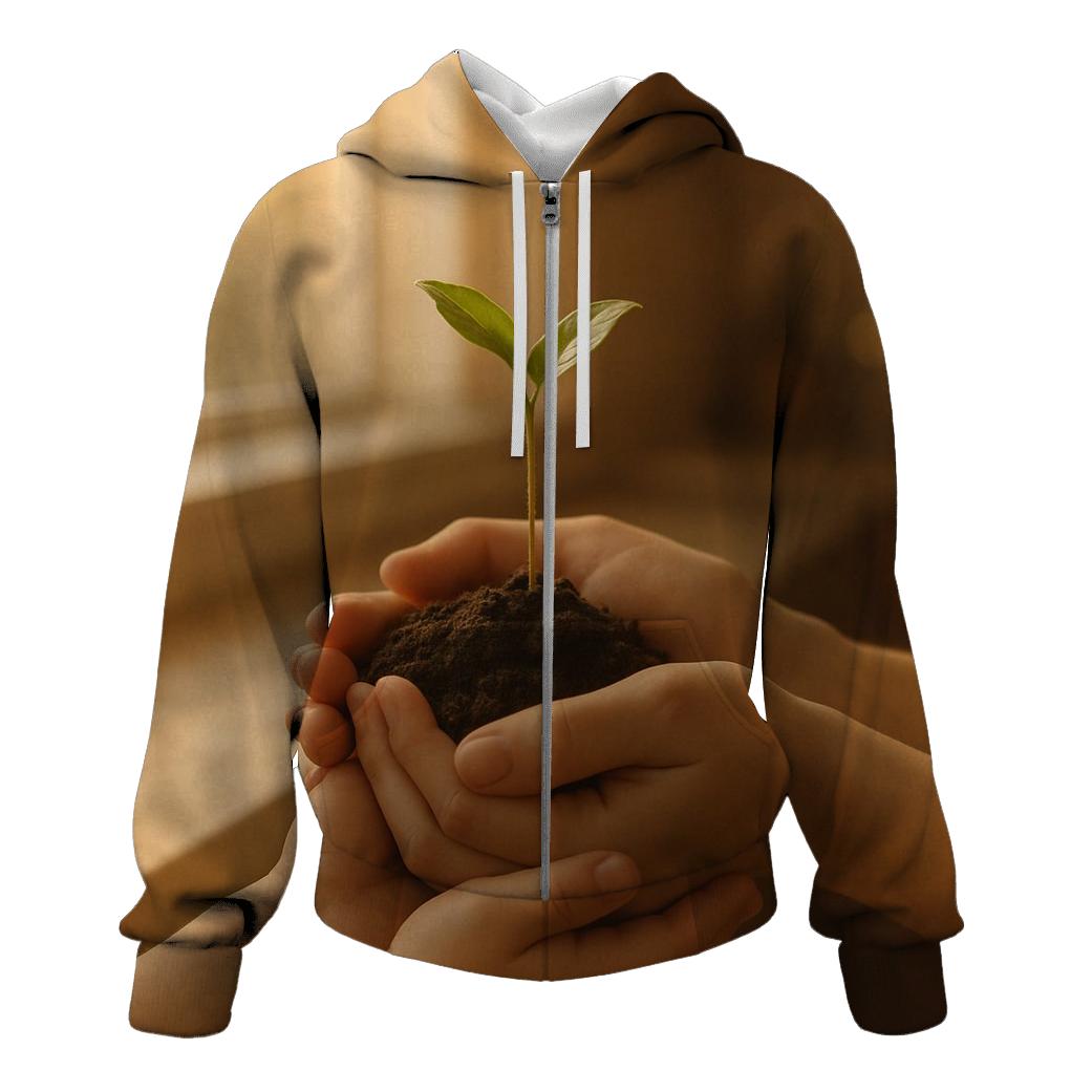 Hands That Build Tomorrow zip-up hoodies