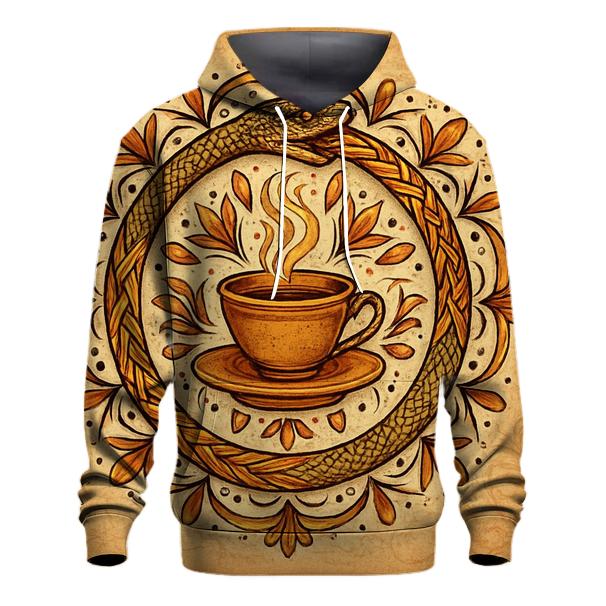 Saffron Ouroboros Mandala hoodie styles