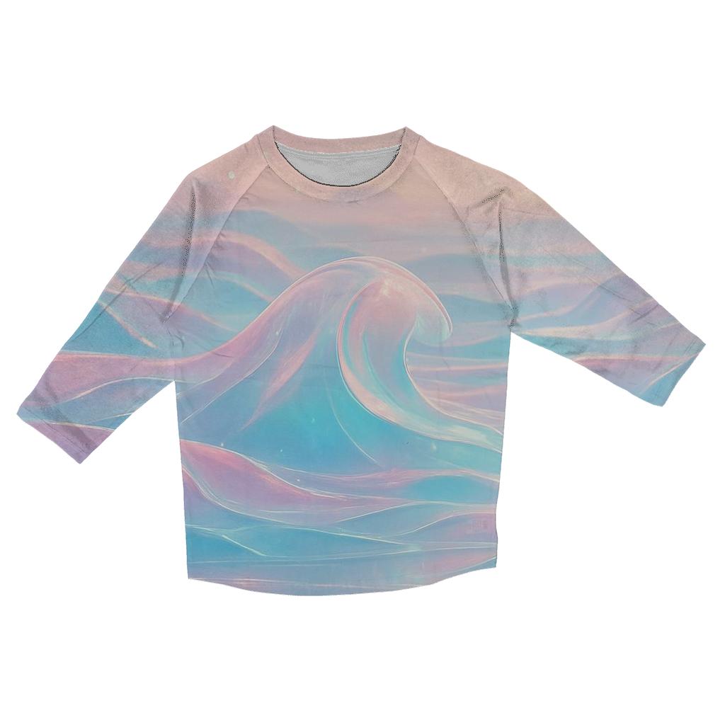 Aurora Liquid Terrain custom 3/4 sleeve shirts
