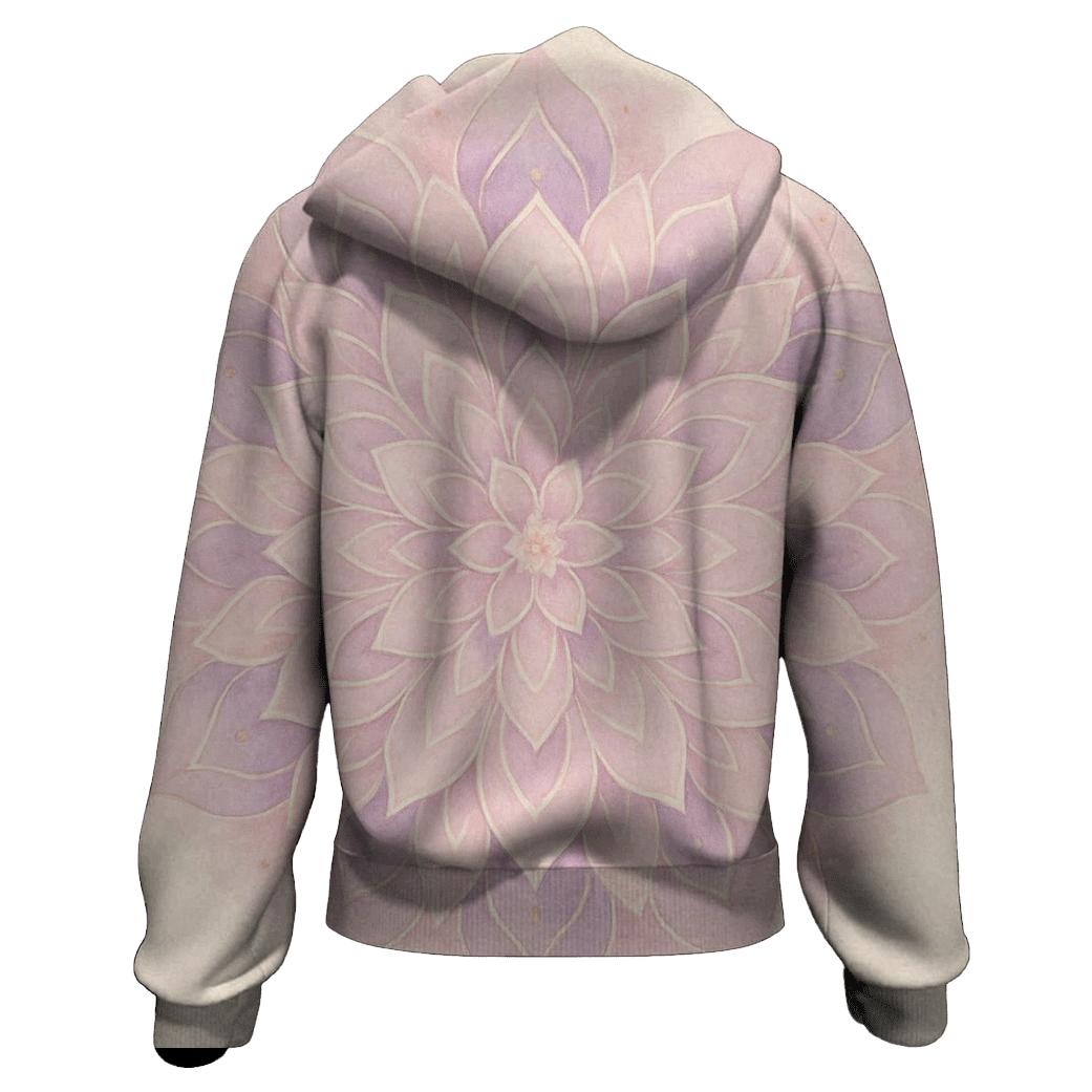 Quiet Bloom Mandala designer hoodies