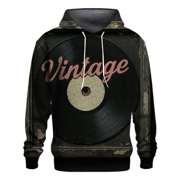 Distressed Vinyl Record Shop Sign hoodie designs