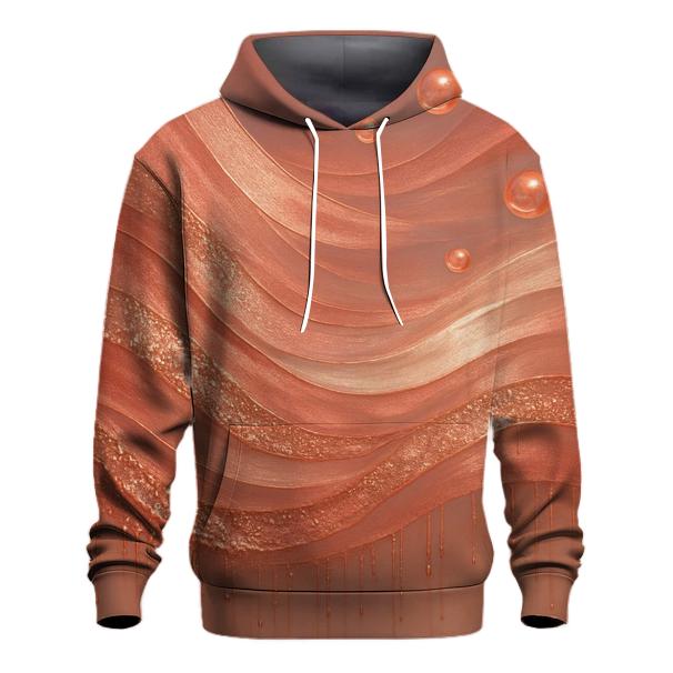 Rose Gold Riptide zip-up hoodies