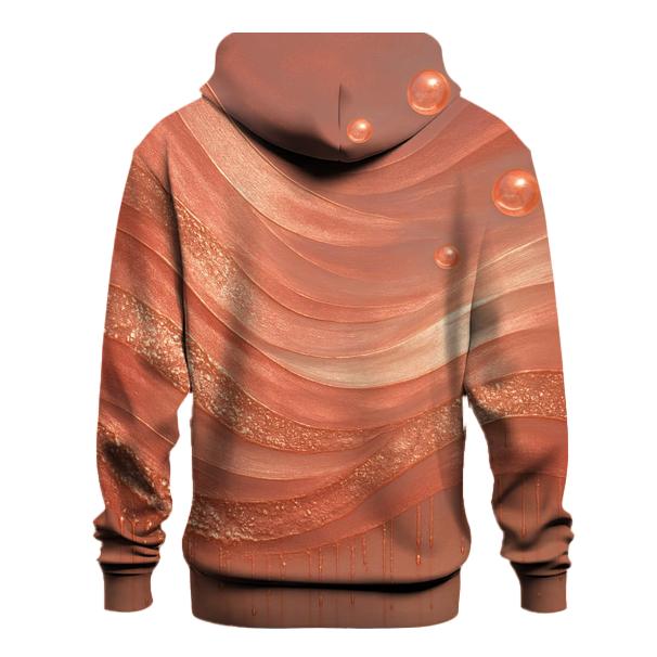 Rose Gold Riptide zip-up hoodies