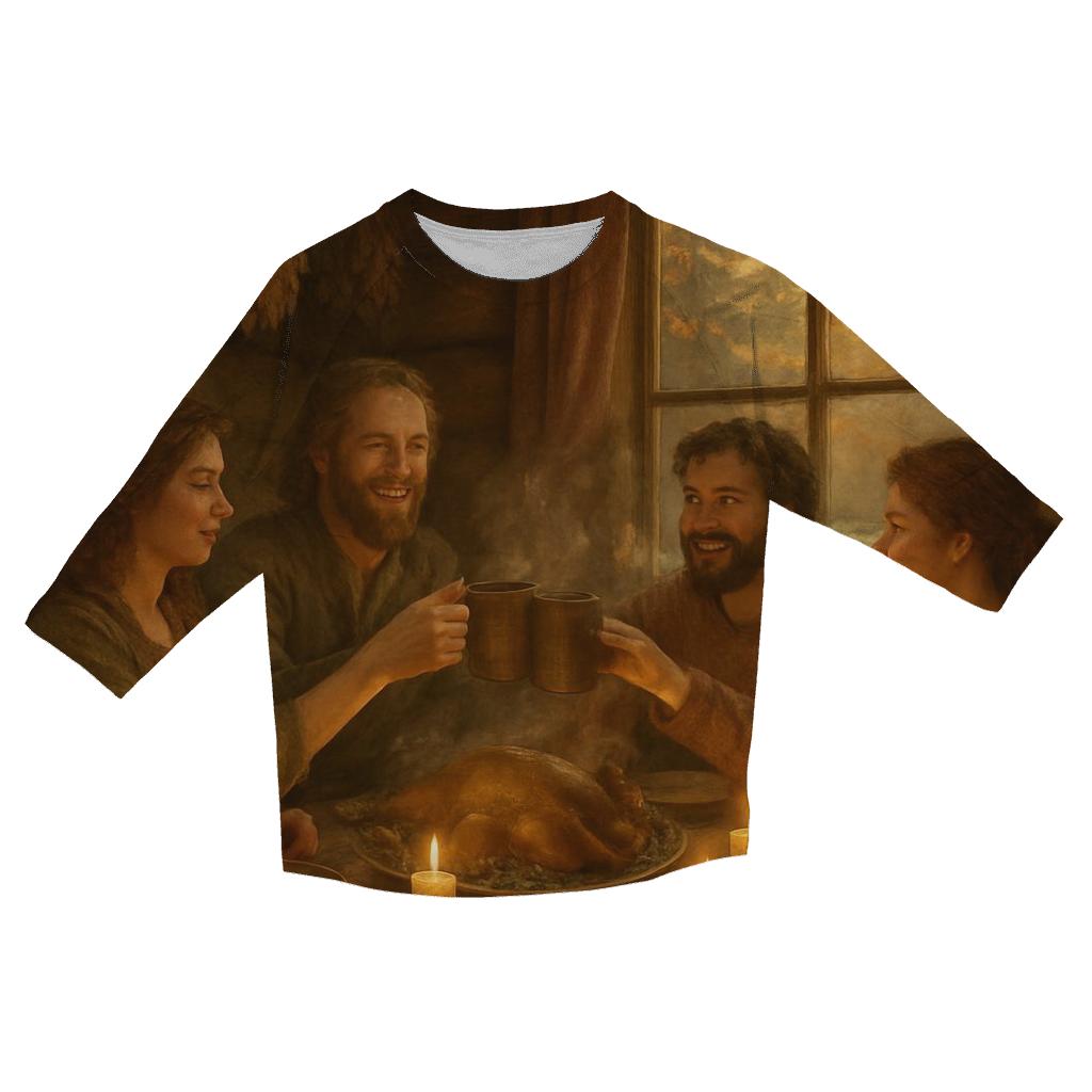 Cabin Supper Glow custom 3/4 sleeve shirts