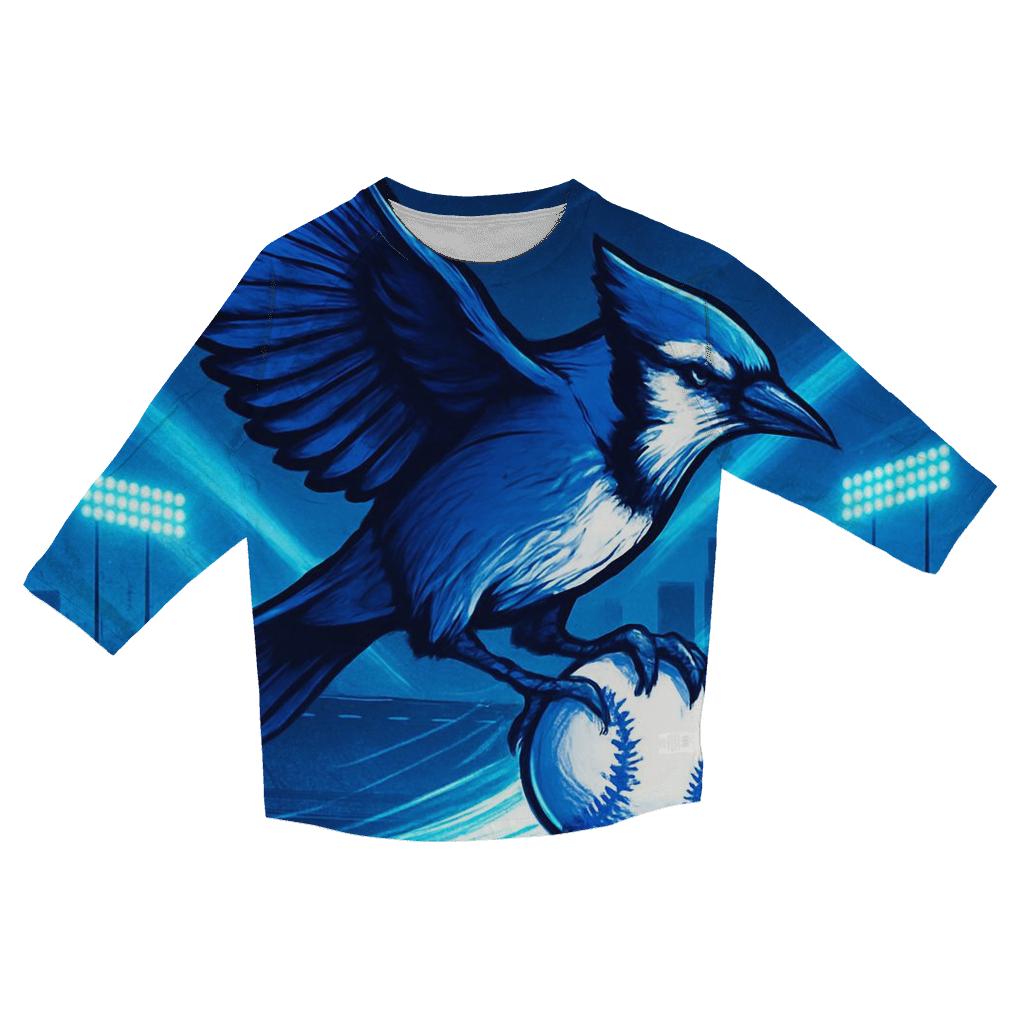 Blue Jay Over Stadium cotton quarter sleeve shirts