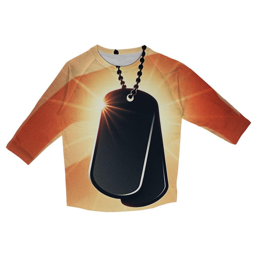 Dog Tags At High Noon personalized 3/4 sleeve tees