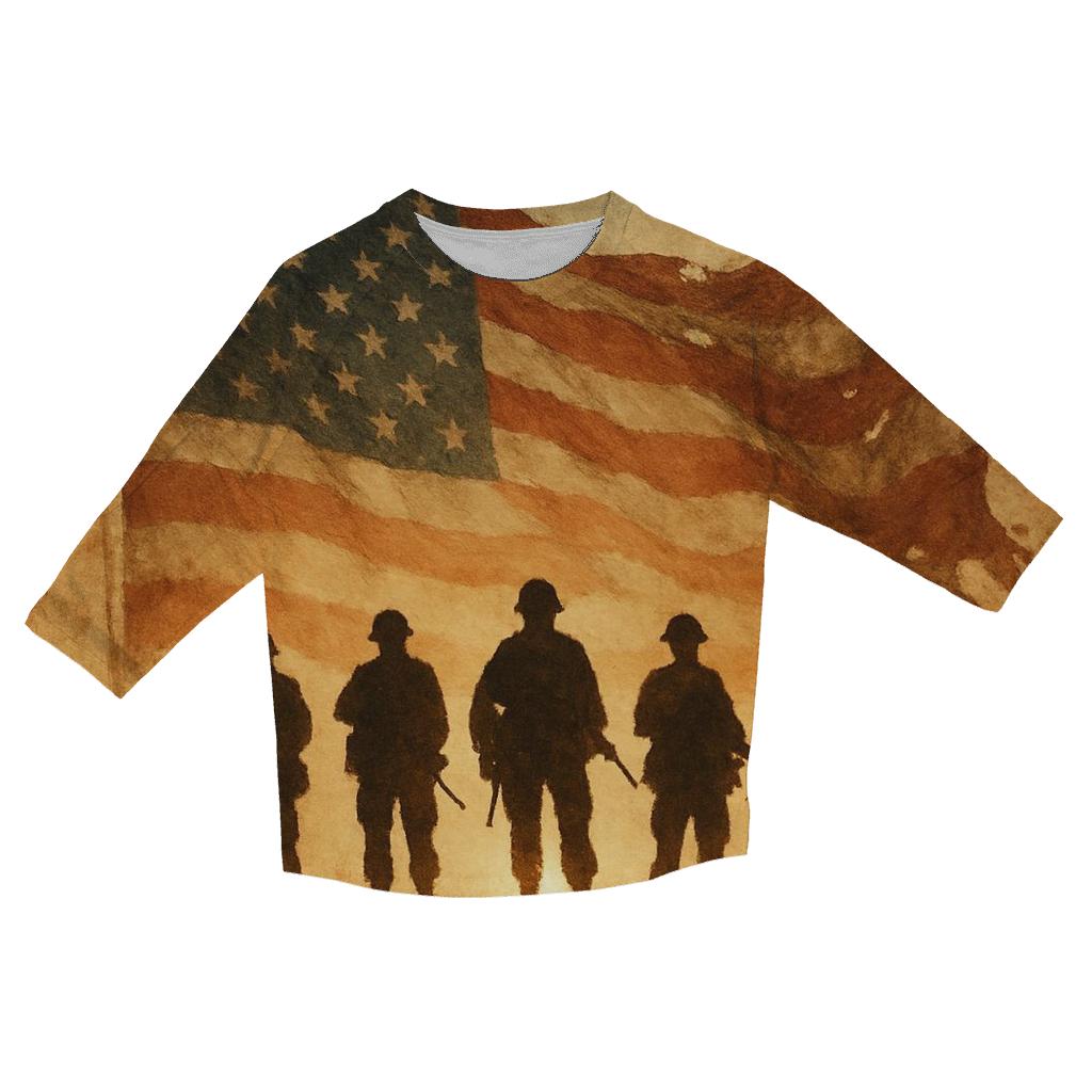 Veteran Silhouette Dawn stylish quarter sleeve tops