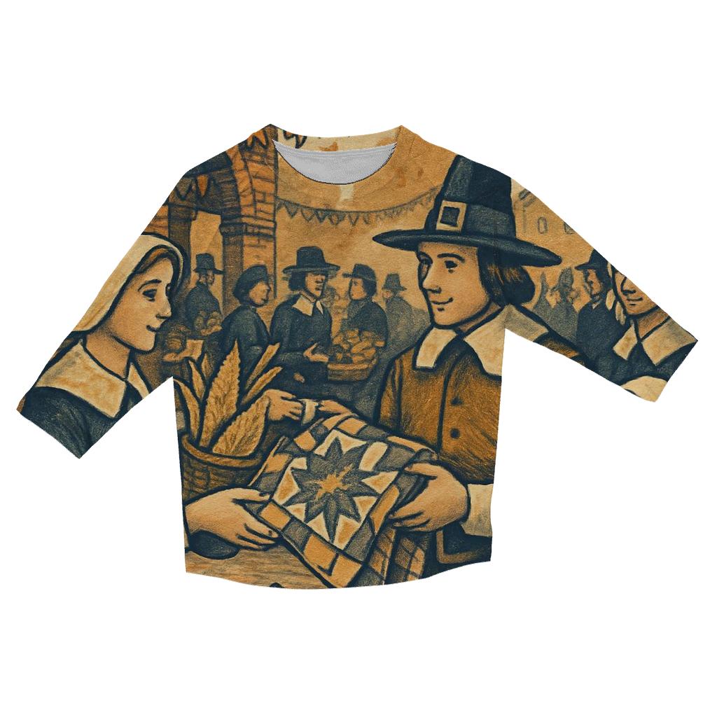 Pilgrim Market Morning cotton quarter sleeve shirts