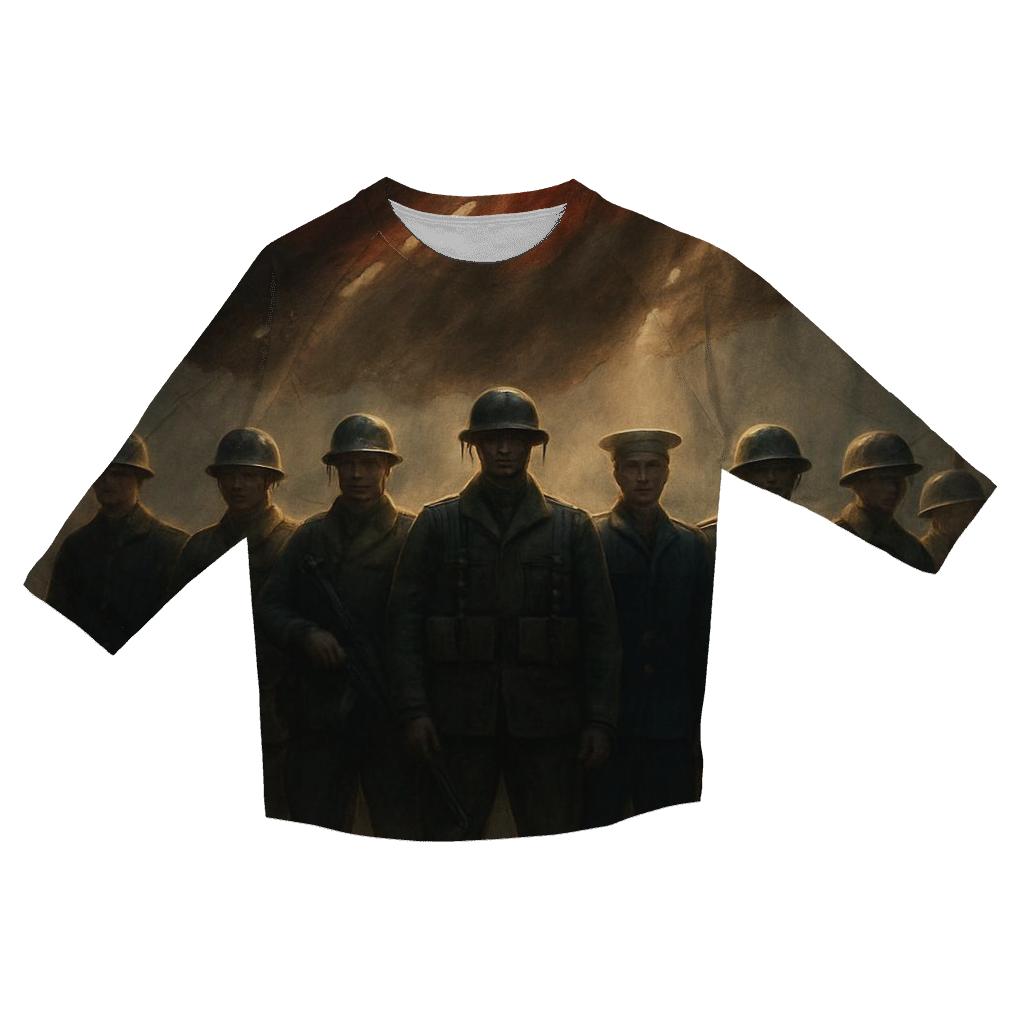 Guardian Of The Flagline printed three quarter sleeve shirts