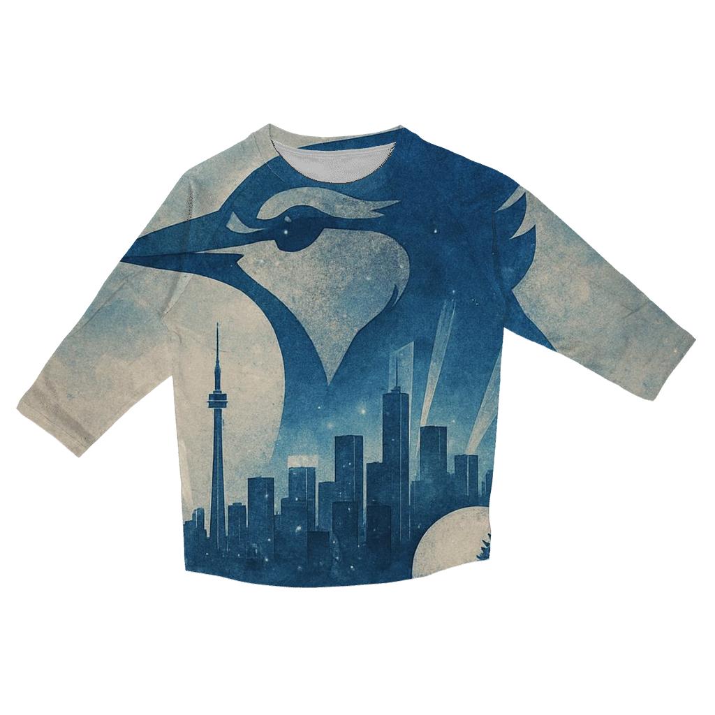 Skyline Blue Jays Batter Fusion stylish quarter sleeve tops
