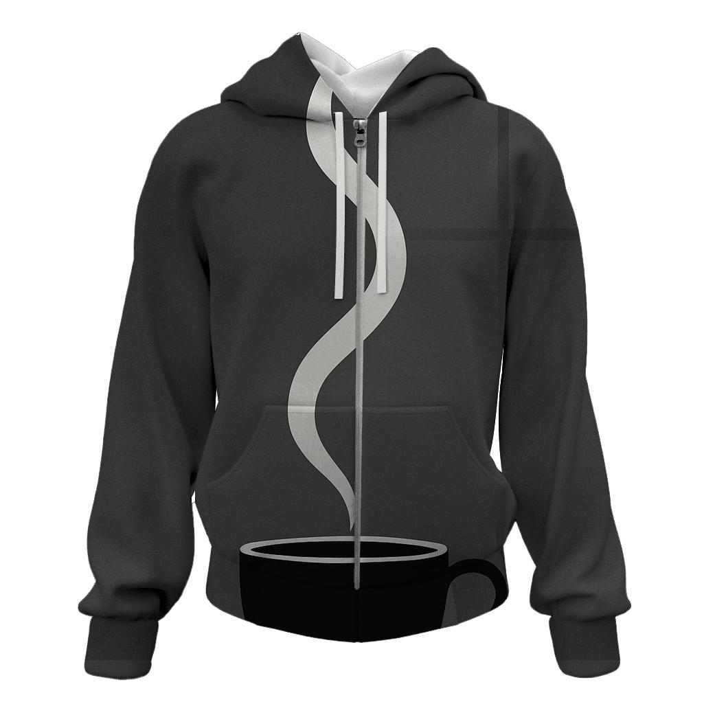 Steam Spiral Silhouette lightweight hoodies