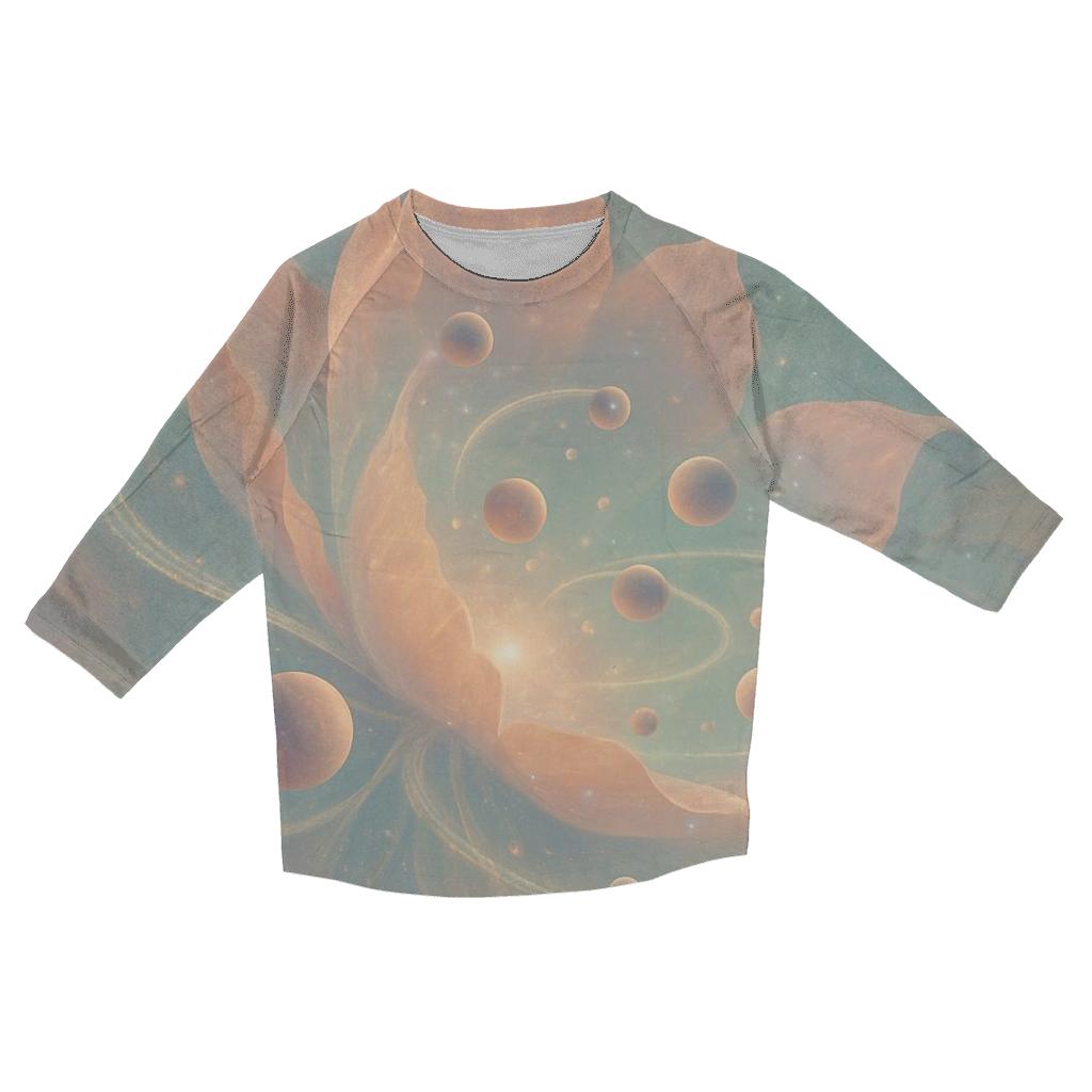 Quantum Blossom Nebula custom 3/4 sleeve shirts