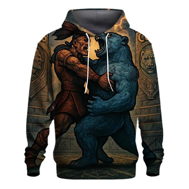 Mythic Braves Bears Duel designer hoodies