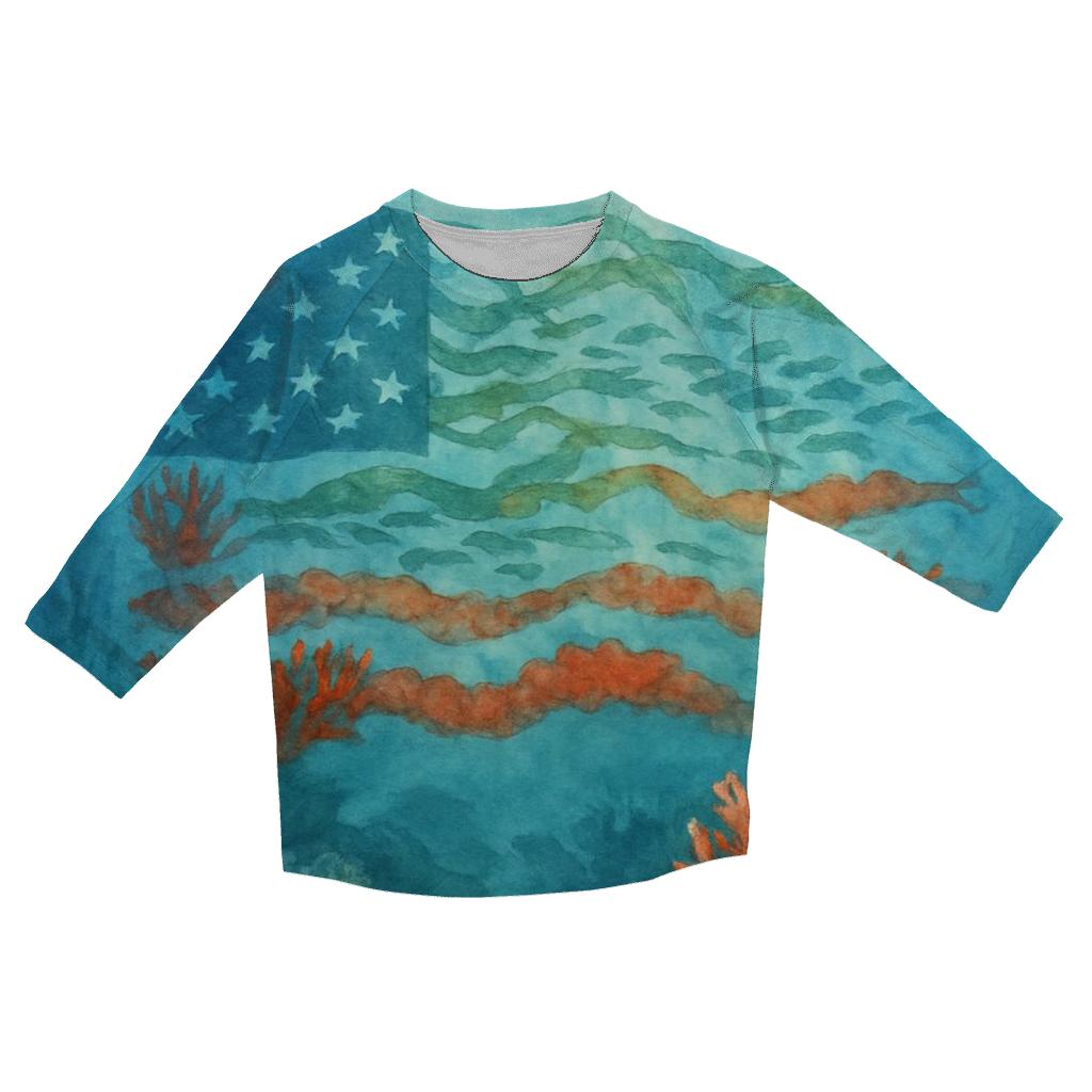 Coral Reef Standard fashion 3/4 sleeve shirts