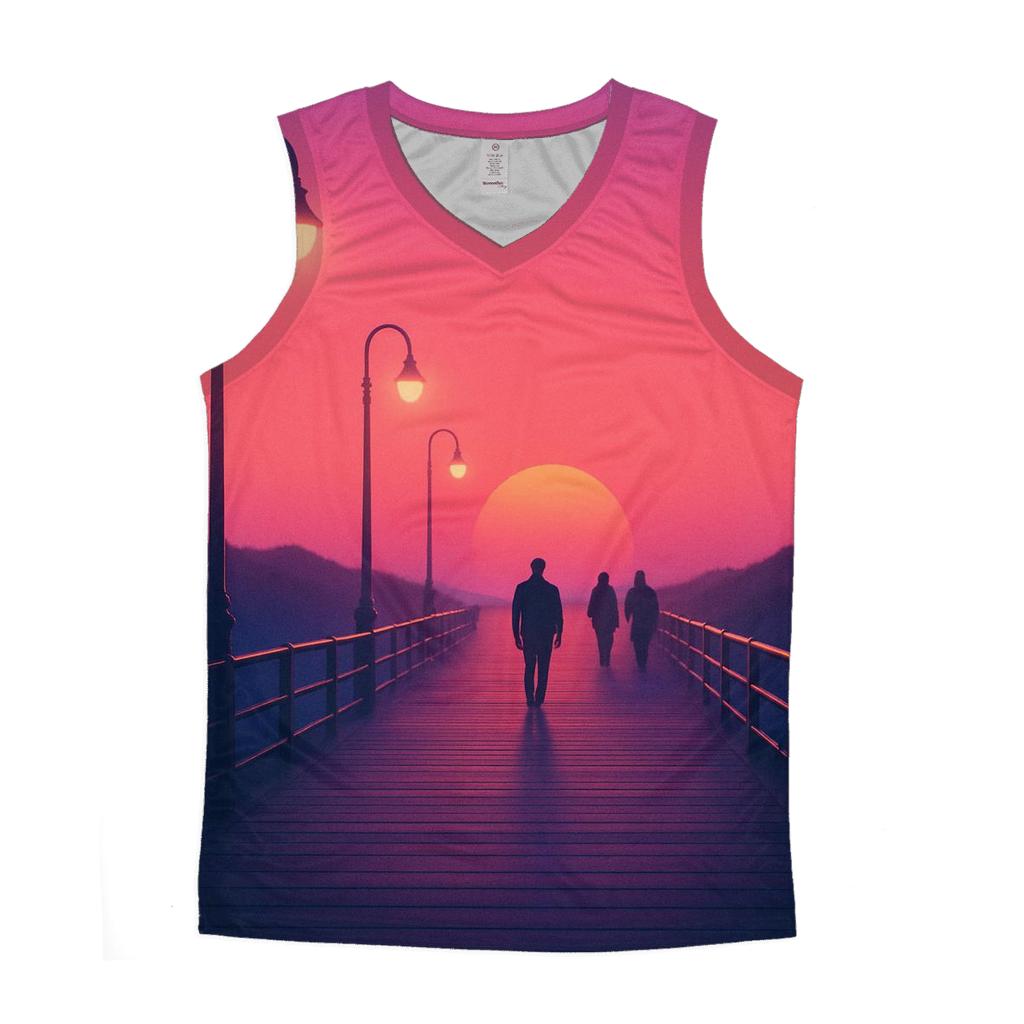 Crimson Boardwalk Echo personalized athletic tanks
