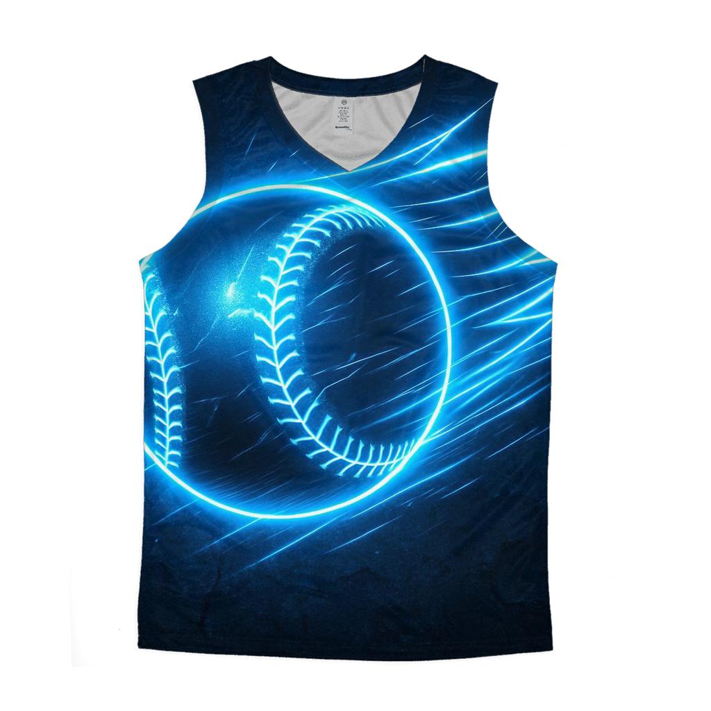 Blue Jays Neon Fastball graphic print tank tops