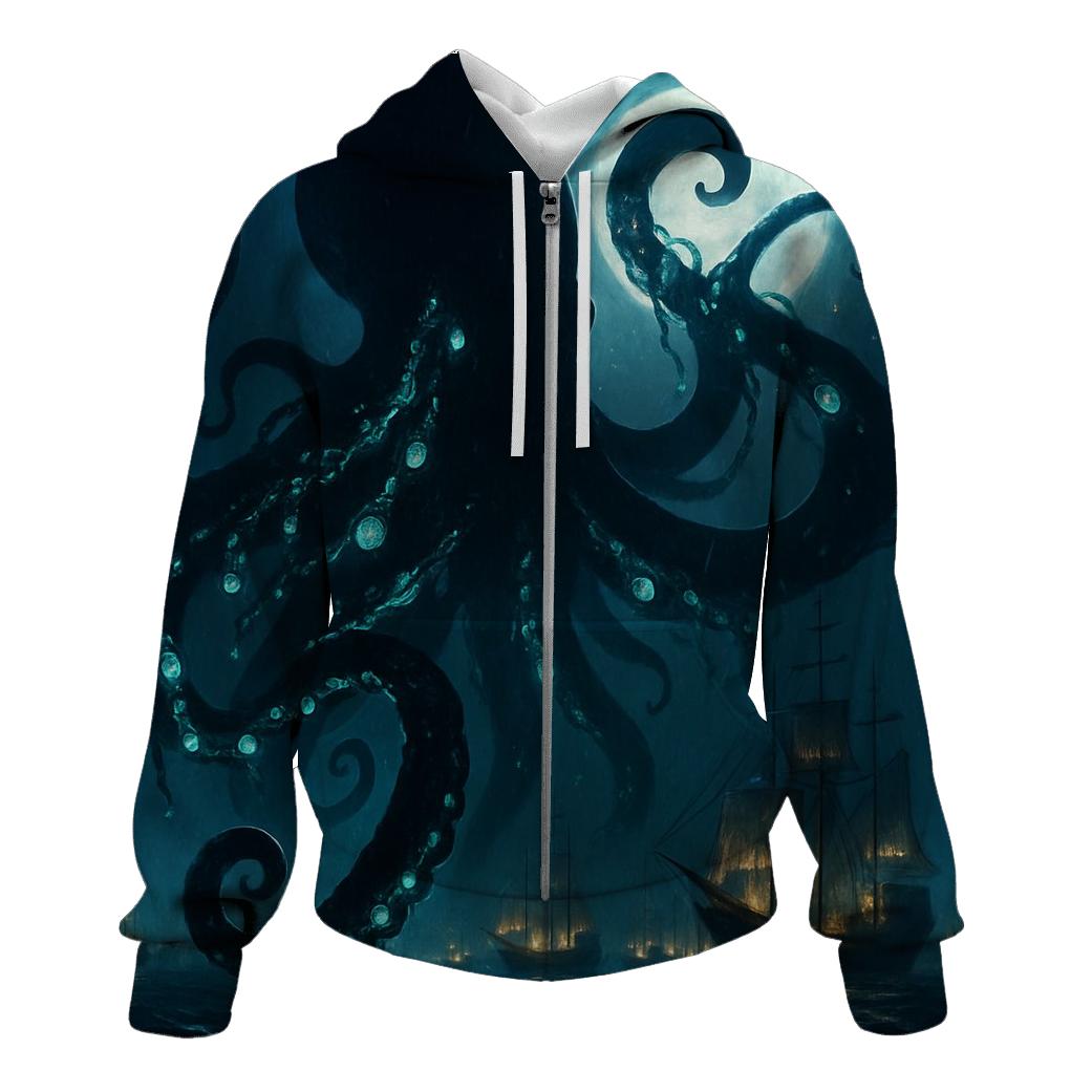 Starlit Harbor Kraken heavyweight hoodies