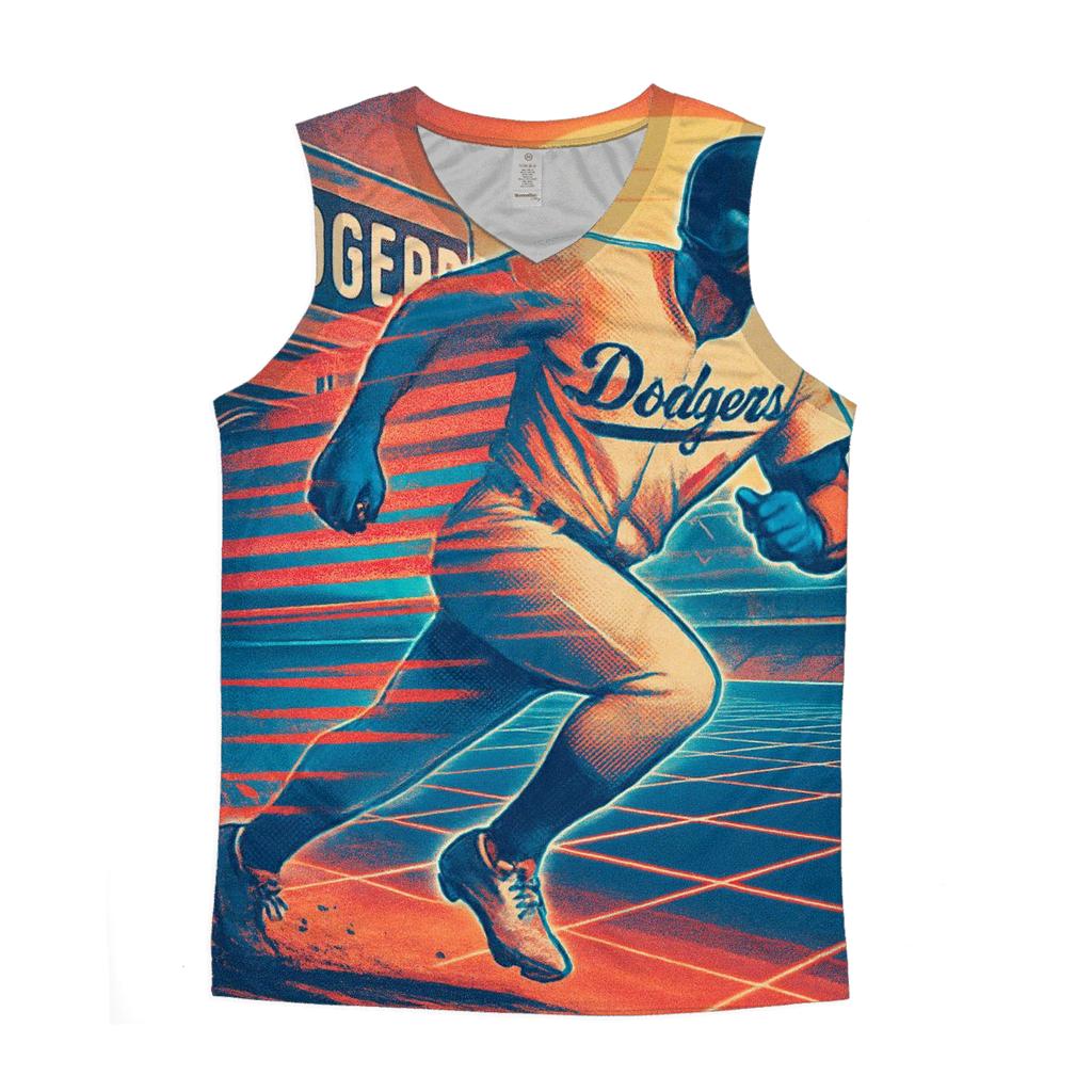 Retro Wave Baseline trendy fitted tank tops
