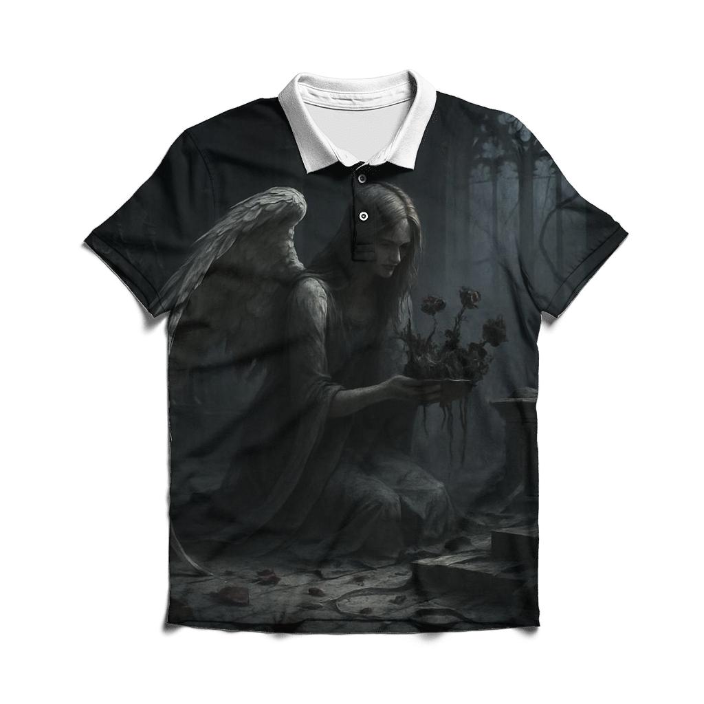 Cathedral Of Ash embroidered polo tops