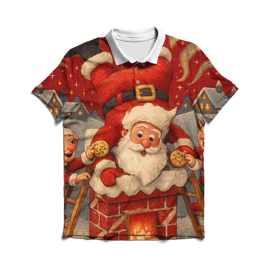 Santas Chimney Jam custom polo shirts