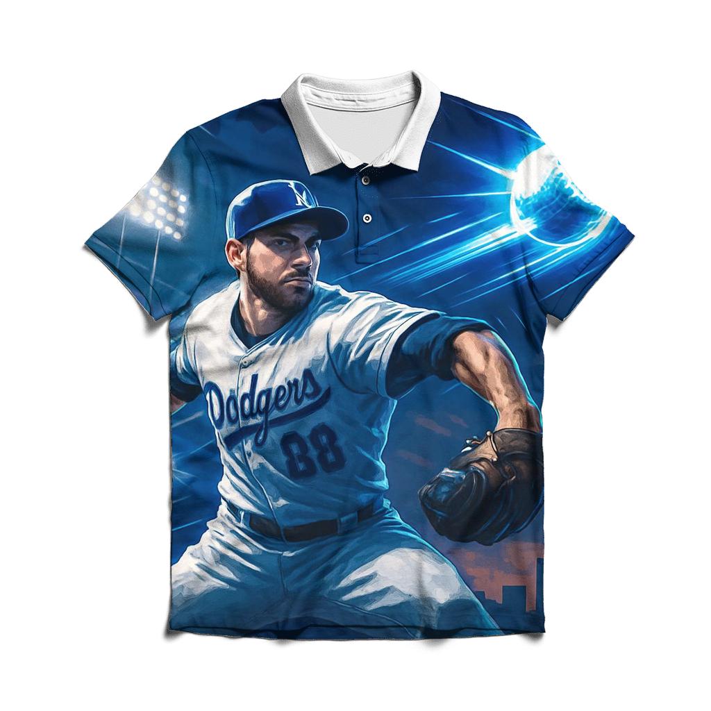 Skyline Fastball branded logo polo shirts