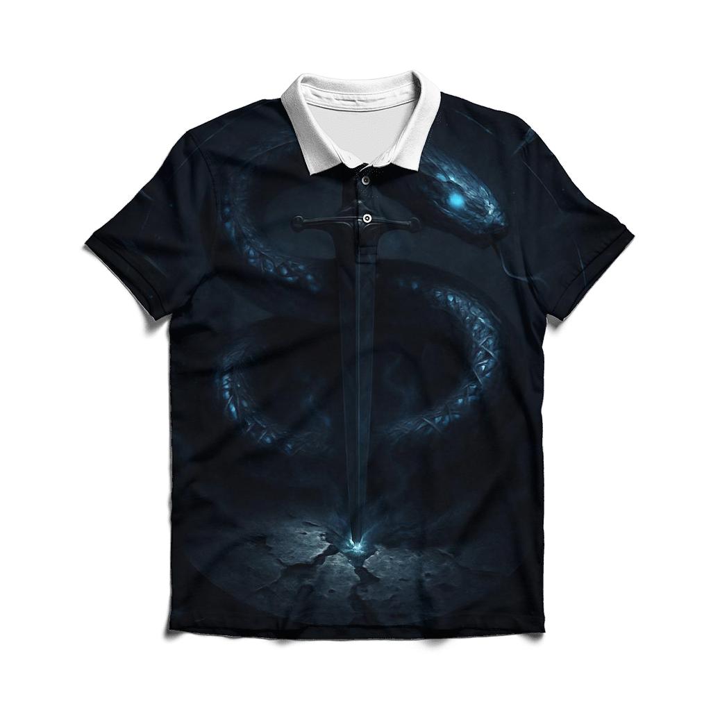 Serpent Of The Hollow Moon designer slim fit polos