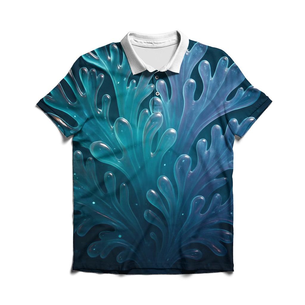 Iridescent Glass Reef casual sports polo shirts