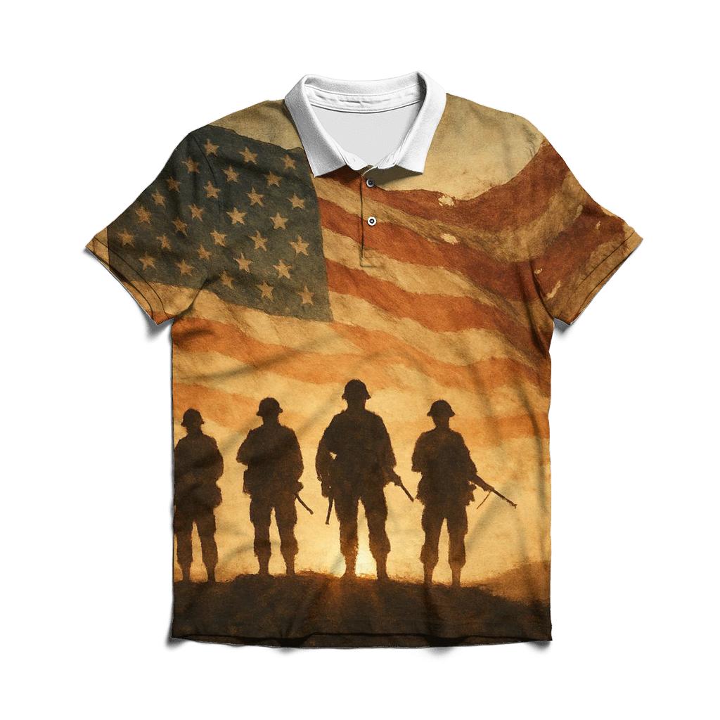 Veteran Silhouette Dawn stylish collar polo tees