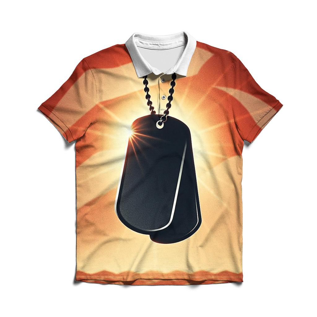 Dog Tags At High Noon casual sports polo shirts