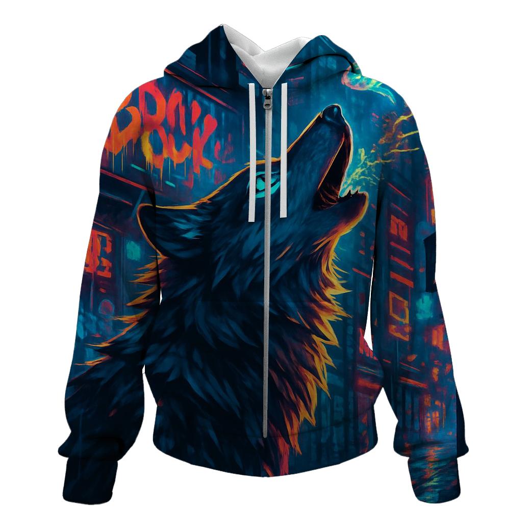 Neon Street Howler embroidered hoodies