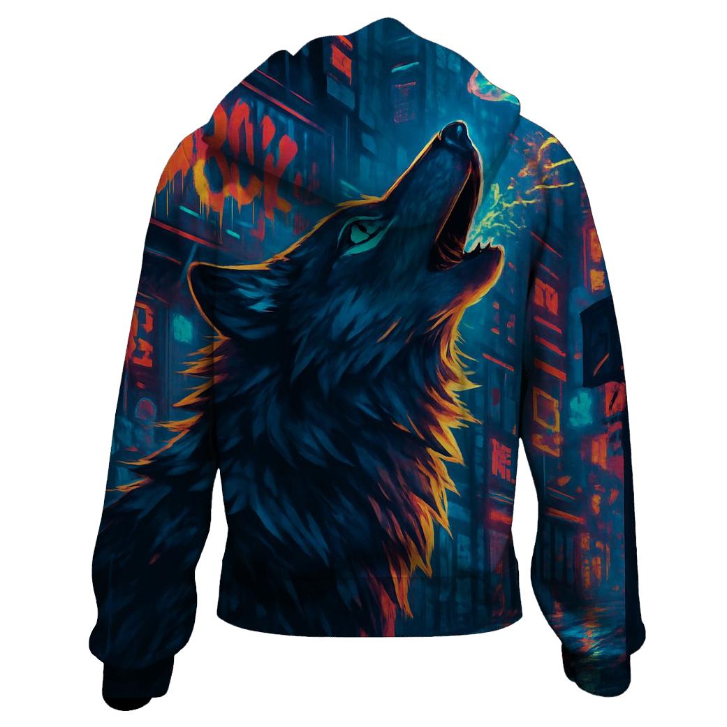 Neon Street Howler embroidered hoodies