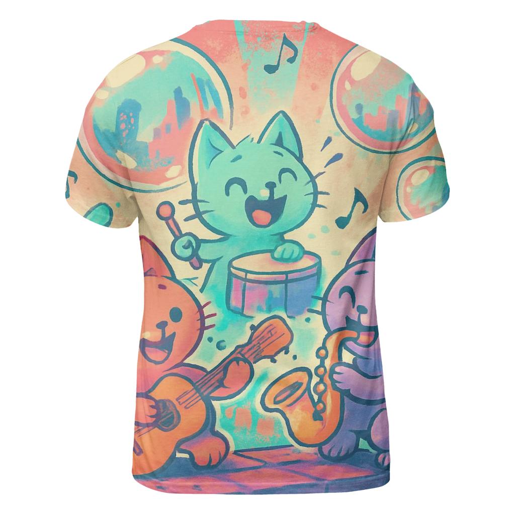 Bubble Band Kittens unique graphic print tees
