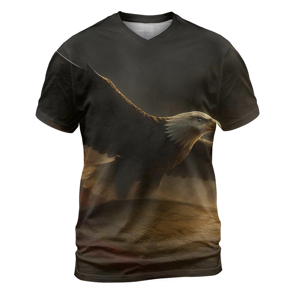 Eagle Over Remembrance Ridge creative print fashion shirts