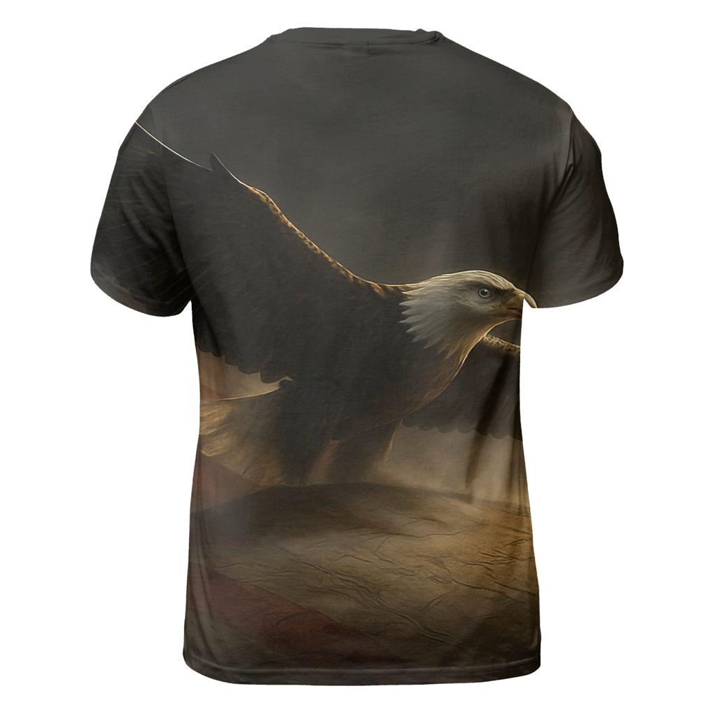 Eagle Over Remembrance Ridge creative print fashion shirts