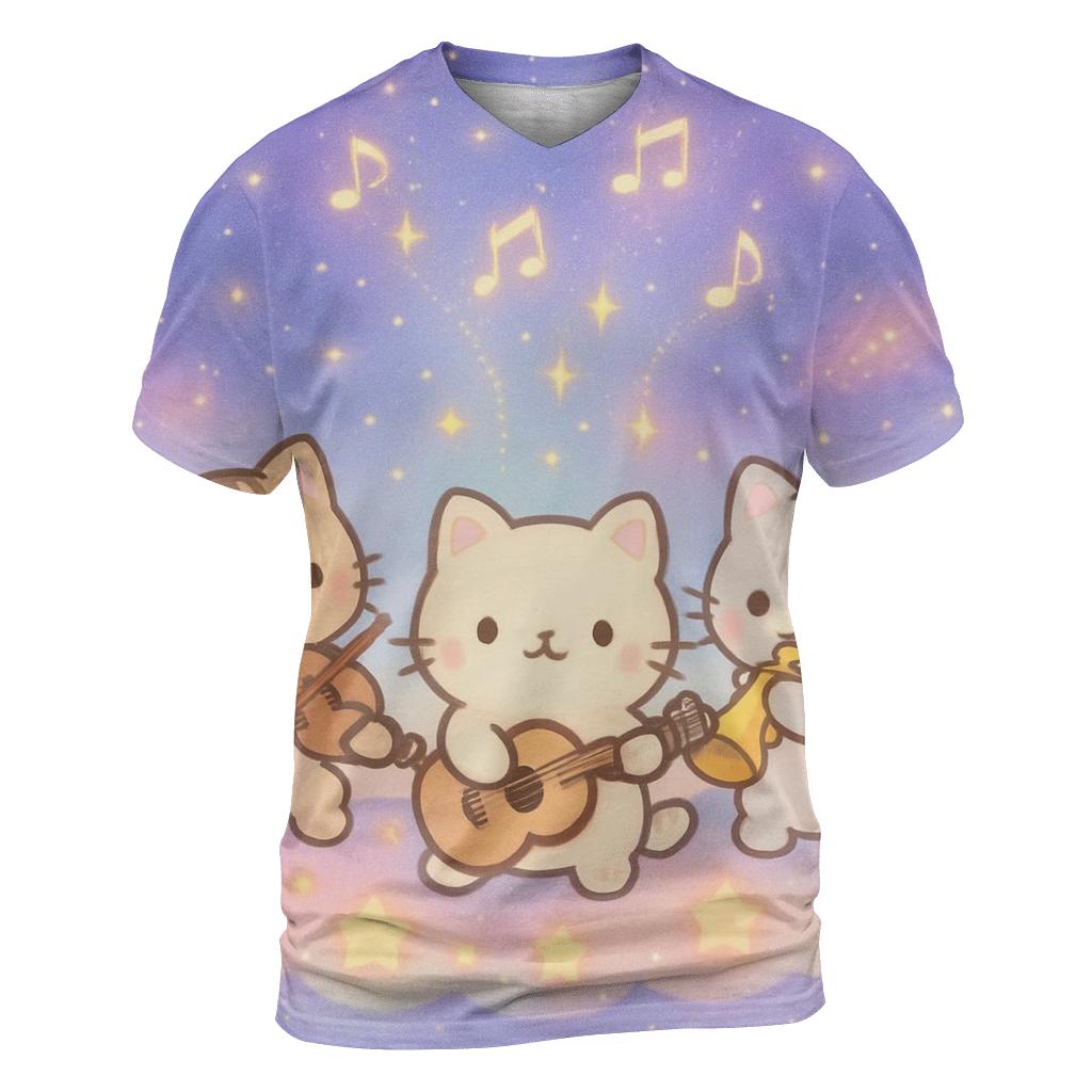 Constellation Concert Cats unique graphic print tees