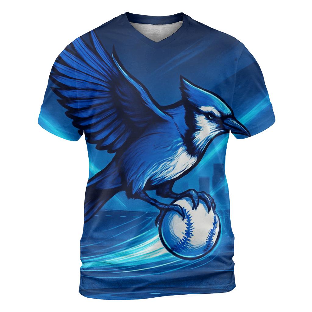 Blue Jay Over Stadium statement graphic shirts