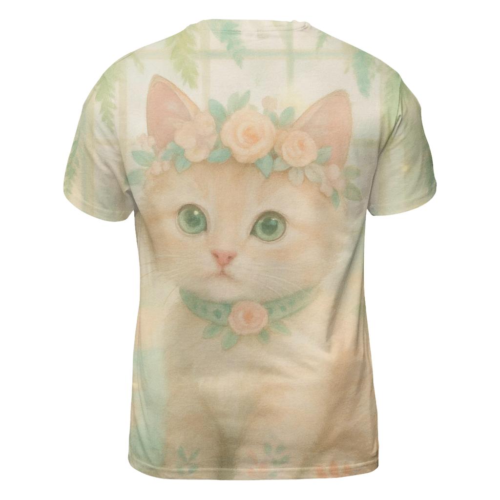 Botanical Crown Kitten custom all-over print shirts