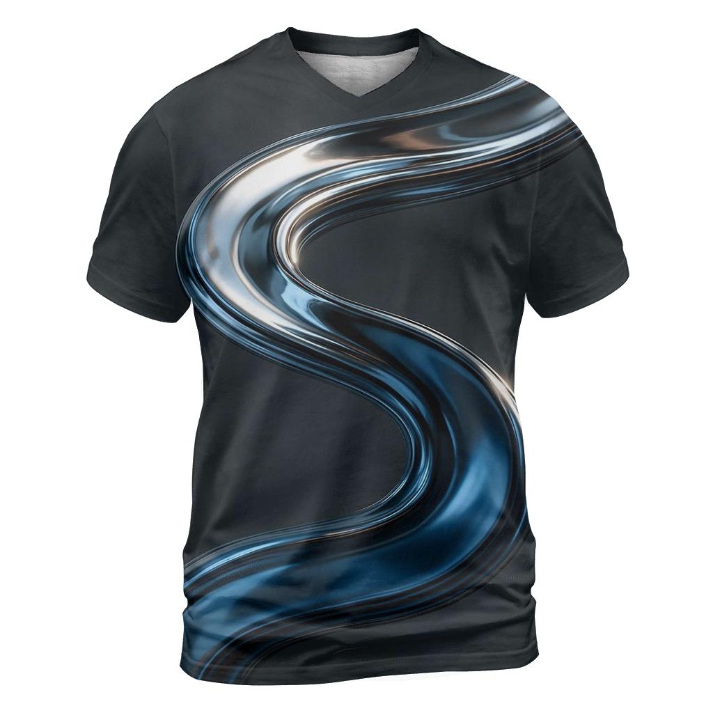 Metallic Dawn Ribbon statement graphic shirts