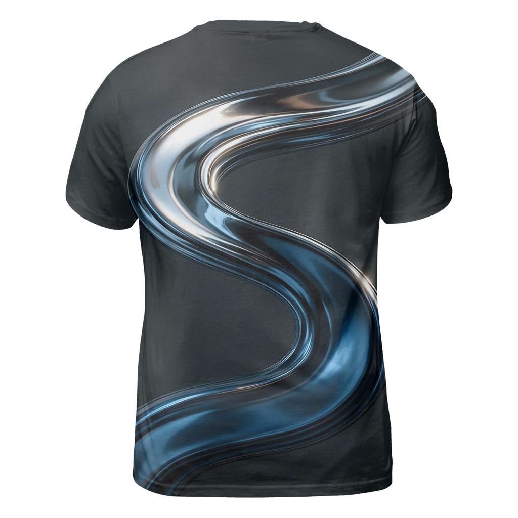 Metallic Dawn Ribbon statement graphic shirts