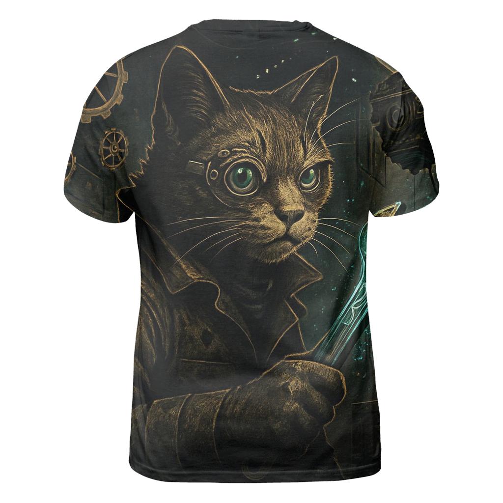 Quantum Mechanic Alley Cat trendy printed shirt styles